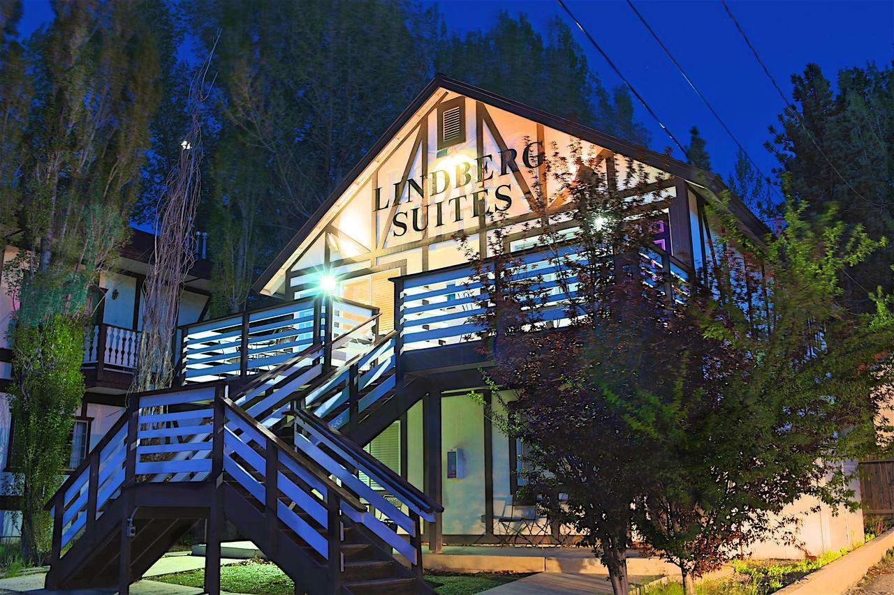 Lindberg Suites evening exterior — original prior-listing photograph