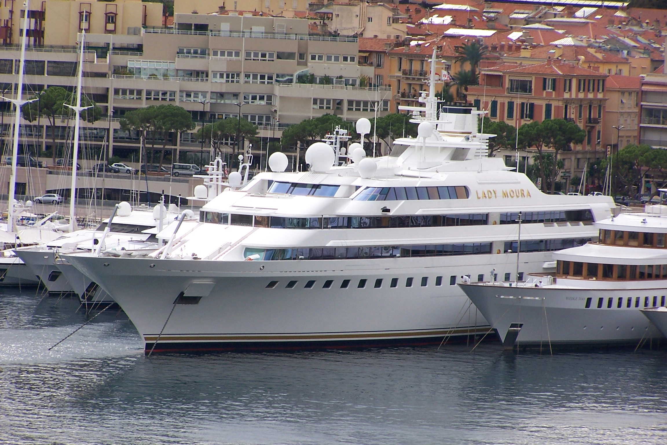 Lady Moura superyacht in Monaco — illustrative yacht photograph